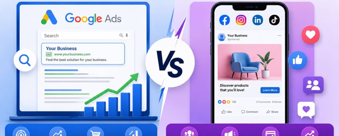 Google Ads vs Social Media Ads Google Ads vs Social Media Ads